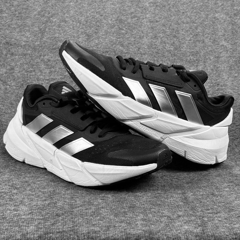 Adidas Adistar Women’s  9.5 Black Silver White Continental Running Shoes￼